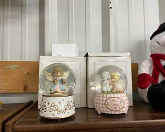 Precious Moments Enesco Musical Snow Globes 