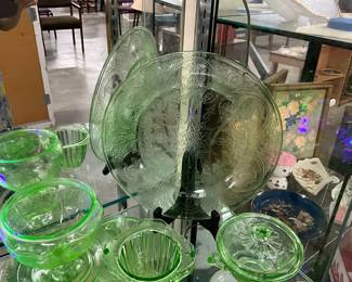 Green Uranium Glass Items