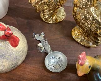 Wall Hanging Metal Tablespoon w/Rooster
