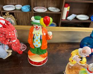 Enesco Musical Clown Figurine