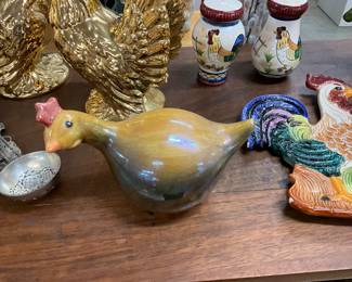 Ceramic Chicken Figurine