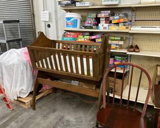 Wood Baby Cradle