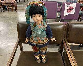 Porcelain Chinese Girl Doll