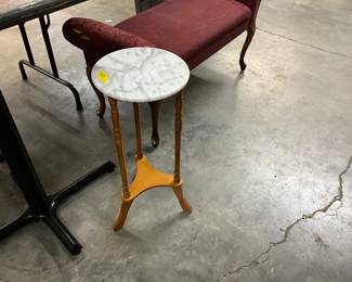Marble Top Plant Stand