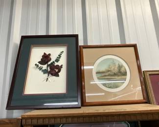 Framed Pressed Flowers - Framed Lithograph "Autumn Majesty" by Arnold Alaniz