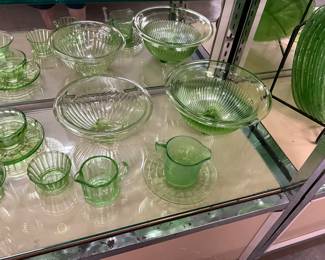 Green Uranium Glass Items
