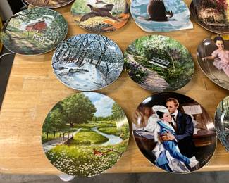 Decorative Wall Plates - Norman Rockwell, Howard Rogers Gone With Wind Series