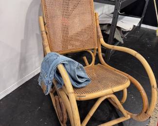 rattan and cane project rocking chair