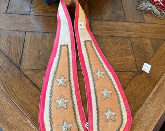 two church collars with silver stars 