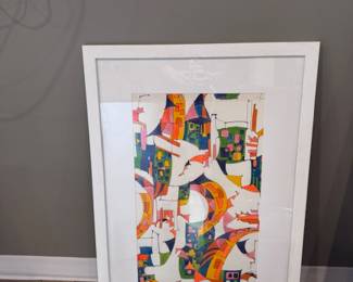 1970's original fabric design drawing