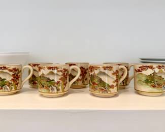 vintage Japanese espresso/tea cups - Koshida 