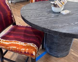 Hickory Chair dining chairs  and custom table 