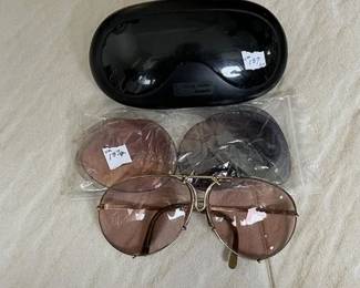 Vintage Porsche Sunglasses with optional lenses.