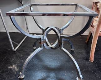 mid - century table base - end table height