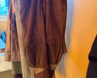 Vintage Jacque Patou Suede Pants