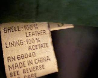 Vintage Green Suede jacket by Cedars Size small