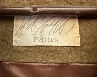 Lord & Taylor Vintage Olive Green Suede Jacket