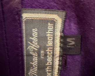 North Beach Leather Purple Dress