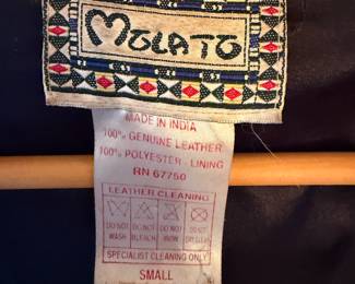 Vintage Molato Leather full length jacket