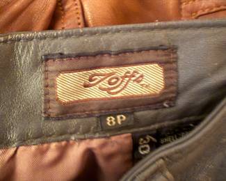 Leather Pants by Toffs Size 6