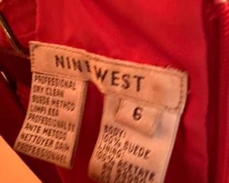 Vintage Nine West Size 6 Suede 2 Piece outfit