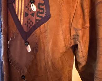 Vintage Molato Full Length Leather Jacket