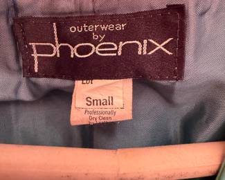 Phoenix Green Leather Jacket Size Small