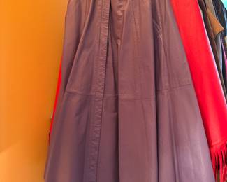 Vintage Leather Skirt