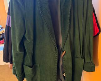 Vintage Green Suede Jacket