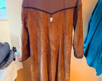 Vintage Molato Full Length Leather Jacket