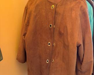 Suede Jacket with Toggle Button Vintage