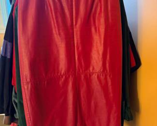 Red Leather Skirt