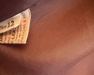 Vintage Suede Jacket with Toggle Buttons Size 12