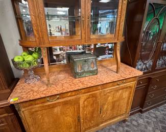 Marble Top French Sideboard