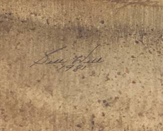Detail of Signature - Dated 1981