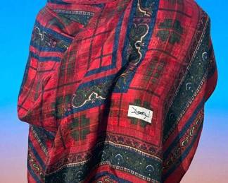 Yves Saint Laurent Silk Scarf