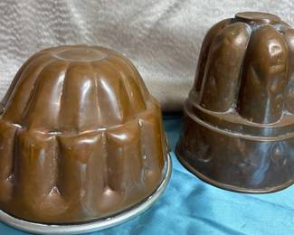 Victorian Copper Aspic Molds