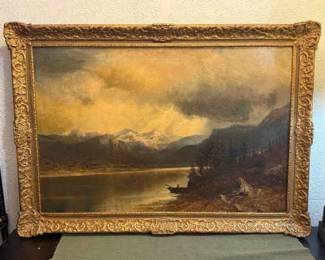 Early 19th Century Oil On Canvas By F Ekblad, River Scene