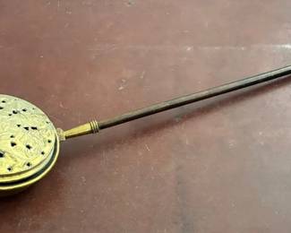 19thc. English Brass Bed Warmer