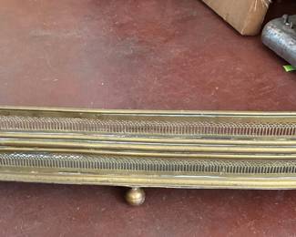 Victorian Brass Fireplace Fender