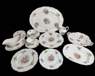 76 Piece Coalport English Bone ChinaPattern Fragrance