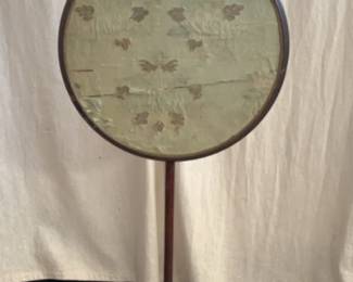 Antique Georgian Pole Fire Screen