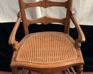 Victorian Eastlake Cane Seat Side Chair
