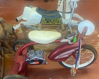 Vintage Western Flyer Tricycle with Accessories