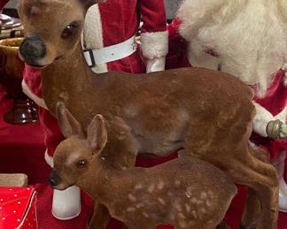 Large Flocked Deer