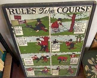 Golf Themed Wall Hanging