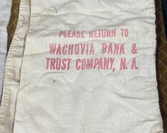Wachovia Bank Bag
