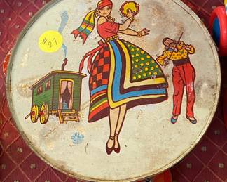 Tin Litho Tambourine