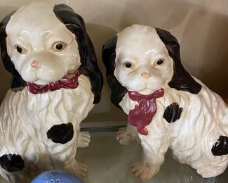 Pair of Spaniel Dog Figurines