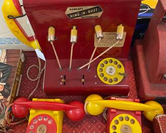 Vintage Kamkap's Ring and Buzz Telephone Switchboard Set